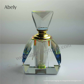 Botellas de aceite de cristal de cristal de diseño de moda para el aceite de perfume